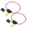DC 32V 16 Gauge Car Inline ATC Style Inline Fuse Holder with 20A Fuse 2 Sets