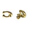 COACH Women's Brass C Logo Stud Earrings Elegant Delicate Jewelry Gift GD710