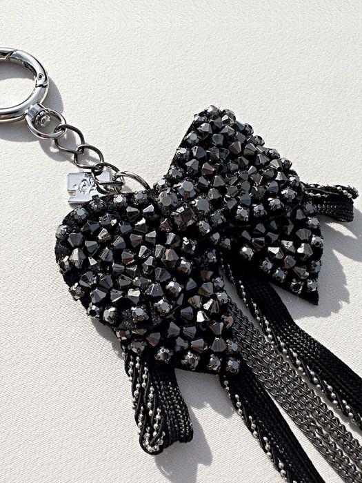 SIMILLENT LONG CHAIN KEYRING_BLACK