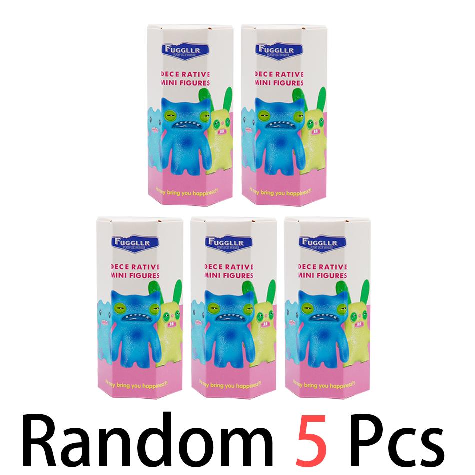 12Pcs  Original Fuggler Figure Toys Box Funny Ugly Tooth Monsters Action Figurine Collectible Model Doll Gift Kid