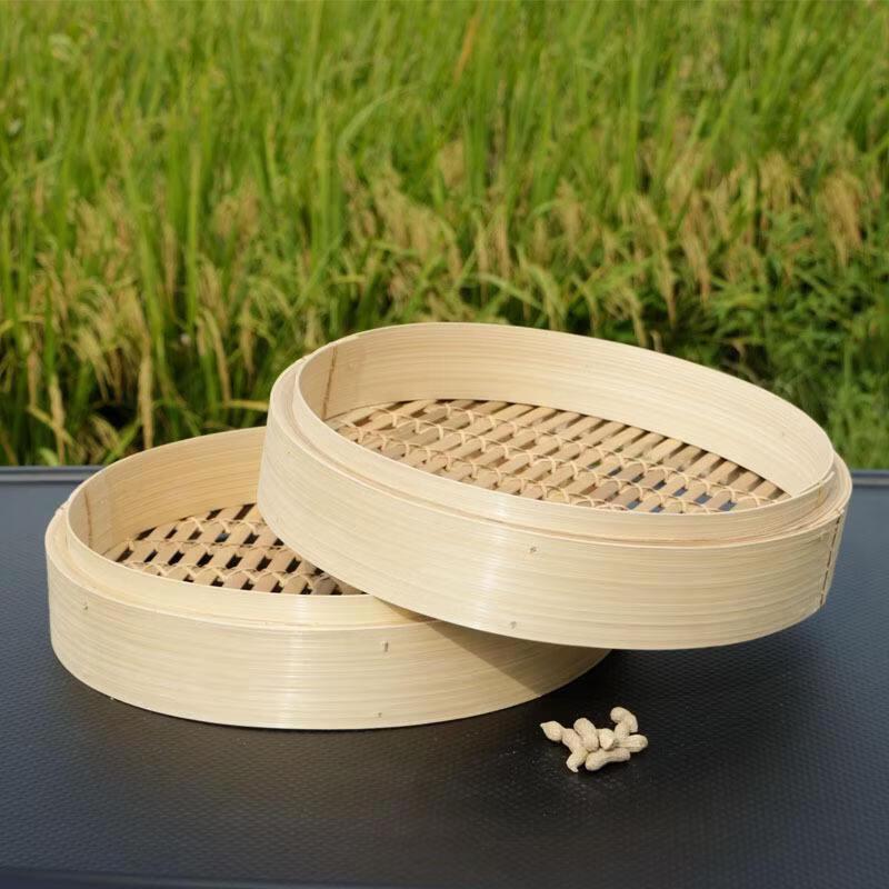Commercial Bamboo Steamer Set with Lid