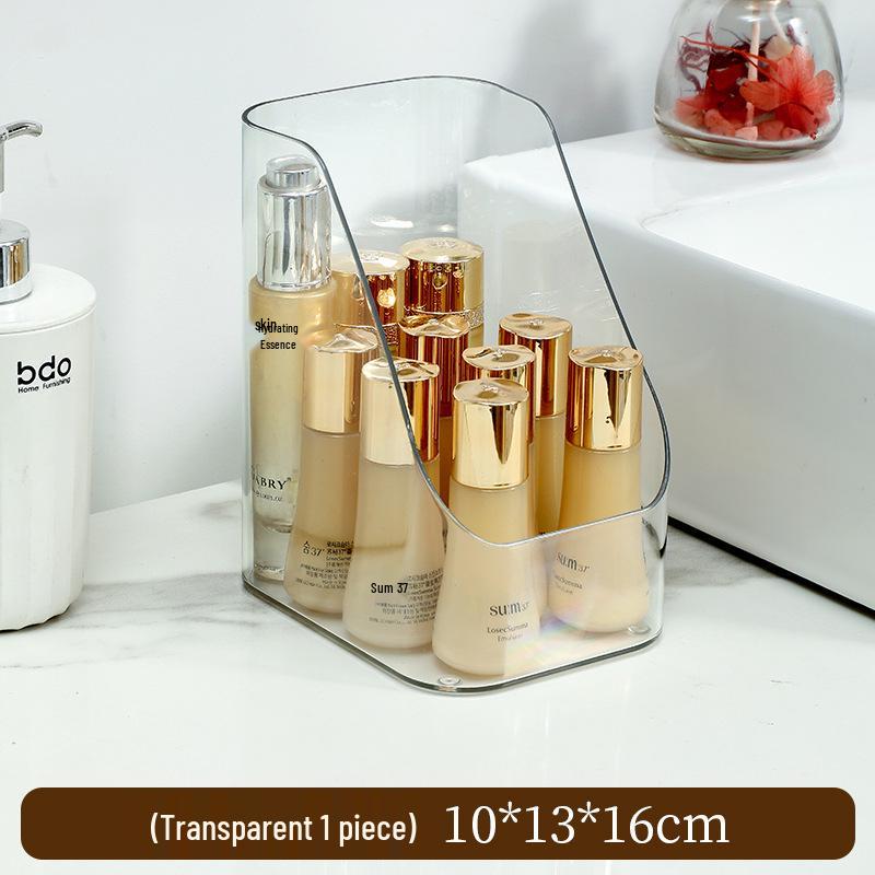 Simple Bathroom Mirror Cabinet - Cosmetic & Skincare Storage with Desktop Organizer