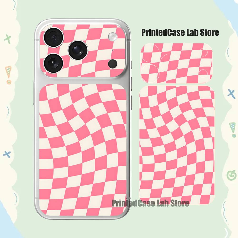 

Checkered Pattern Screen protector for iPhone 17 Pro Max and 17 Pro HD camera lens protection iPhone17pro