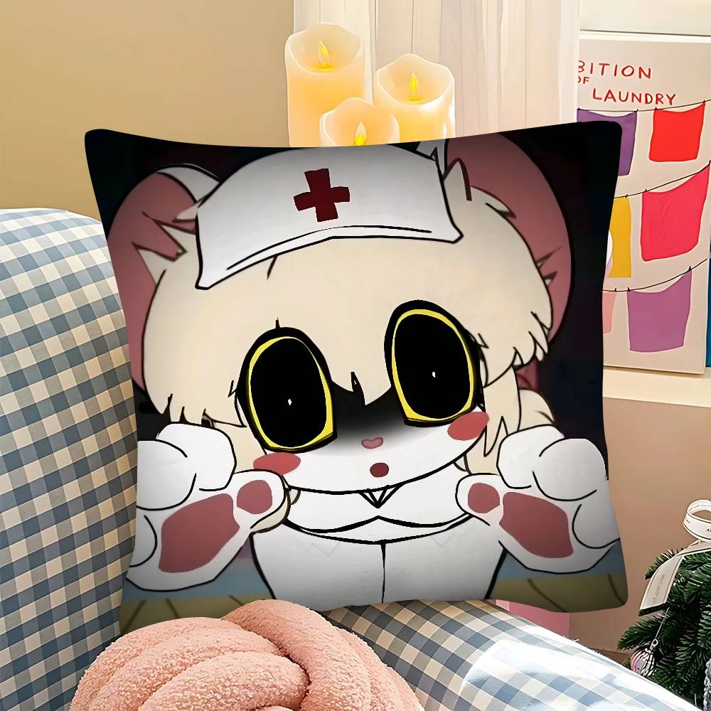pc Terrible Mouse Lorna Pillow Case Fashion Square Pillowcase Bedroom Sofa Room Ins Decoration Leisure