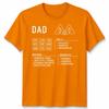 Dad Dungeons Unisexs T Shirt Dragons Character Sheet Fathers Day Gift Dnd Rpg