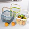 Tamatoshi Fruit & Vegetable Food Towel Small Item Storage Basket Steel Mesh Fruit Wire Basket Shopping Basket Stylish Square with Handle White