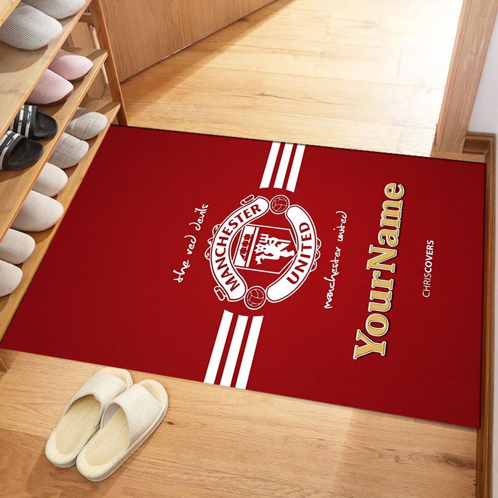 Manchester Personalized Name Floor Mat Perfect for Hallway Study room Foyer Bedrooms Anti-slip Rug Office home decor