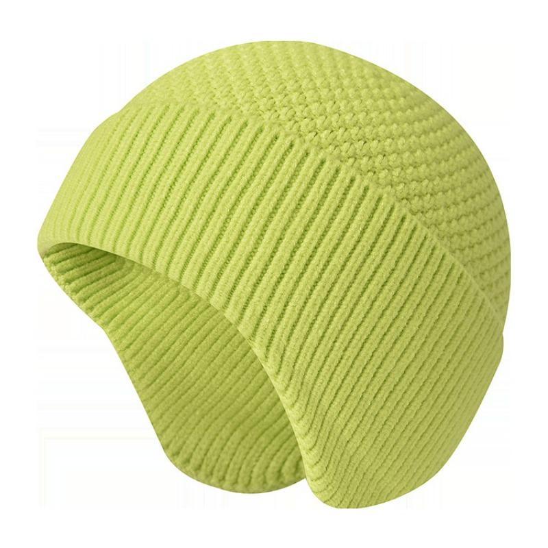 New thickened knitted wool hat men's winter warm pullover hat cold and windproof bag head cold hat ear protector children