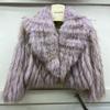 Real Raccoon Fur Coat Quilted Braided Large Lapel Fur Coat High Waist Short Style Youthful Temperament Winter Top