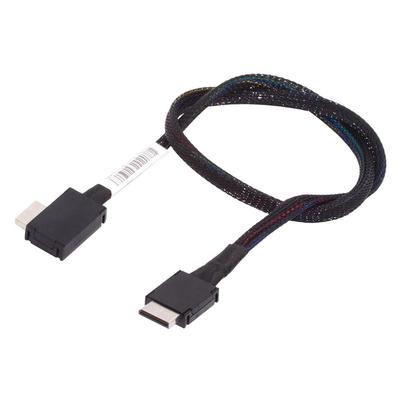 Cablecc PCIe OcuLink 4i To Data Active 90 Degree Cable for eGPU SSD 50cm 4.0 PCI-Express SFF-8611 SFF-8611 Left-Angled