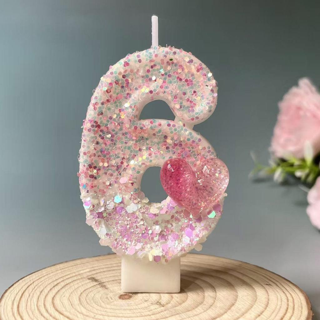 Creative Digital Candles Romantic Love Cute Styling Birthday Cake Candles