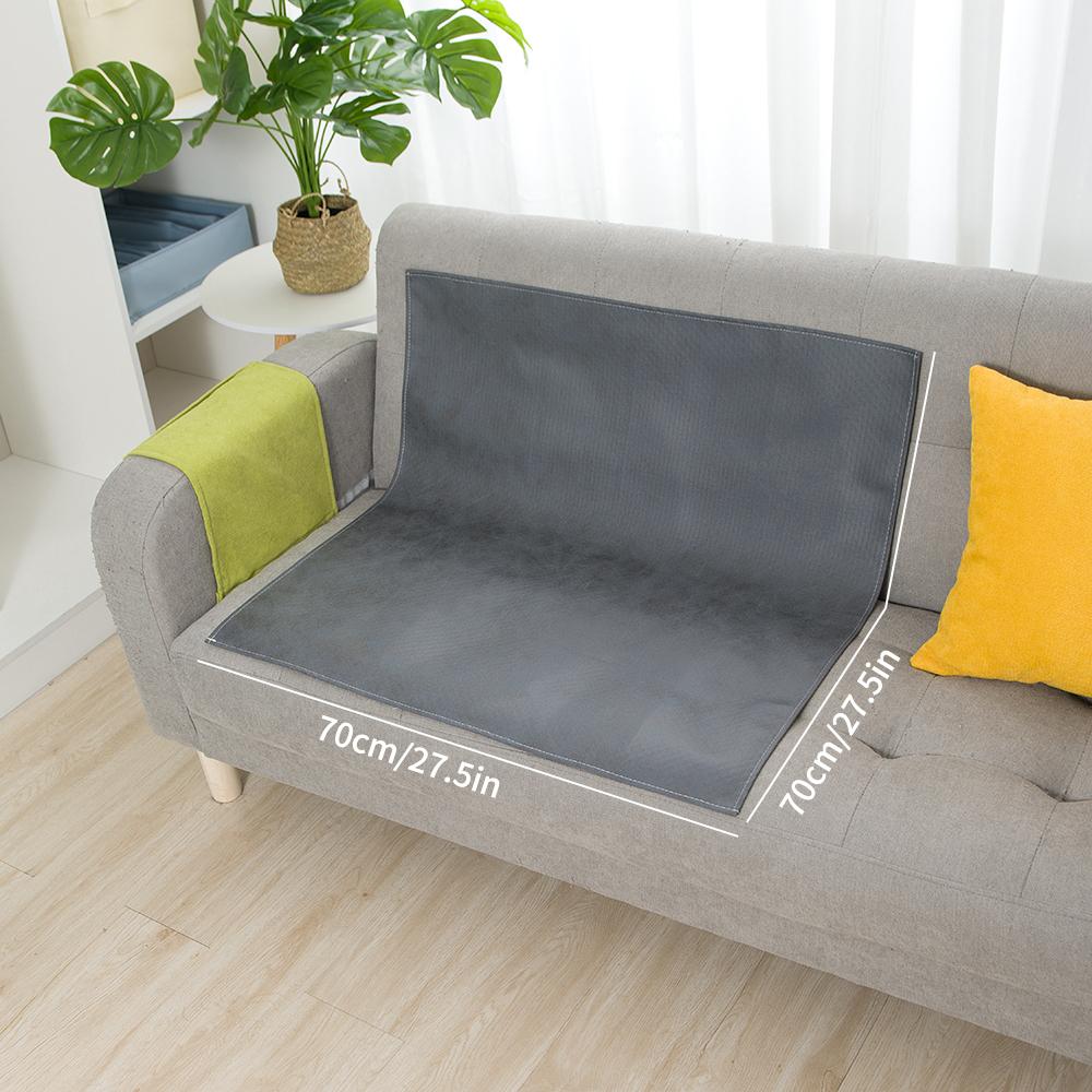 

Pet mat waterproof and anti slip sofa mat, urine proof and cat scratch resistant, non stick sofa cover cloth towel 70*70cm темно серый