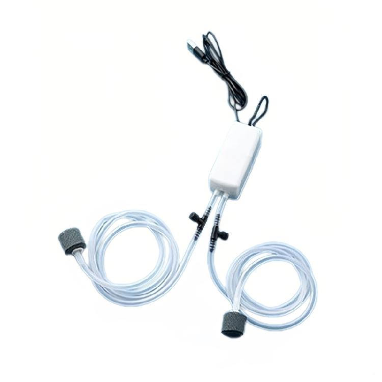 Innovativi Ossigenatori per Acquari USB a Doppia Ugello Design Silenzioso per Ufficio/Casa