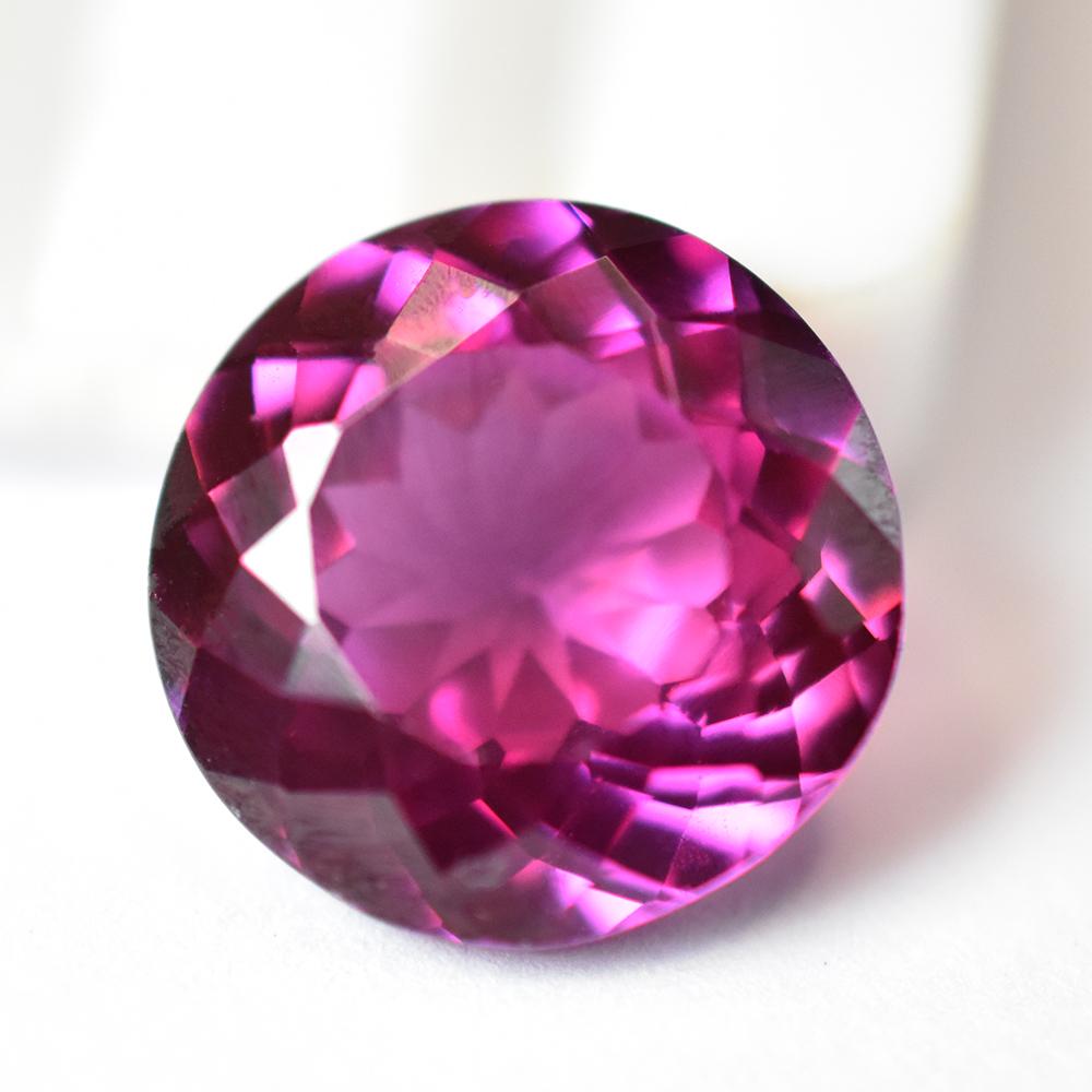 A+ Natural Pink Tourmaline 9.05 Ct Certified Beautiful Round Cut Gemstone