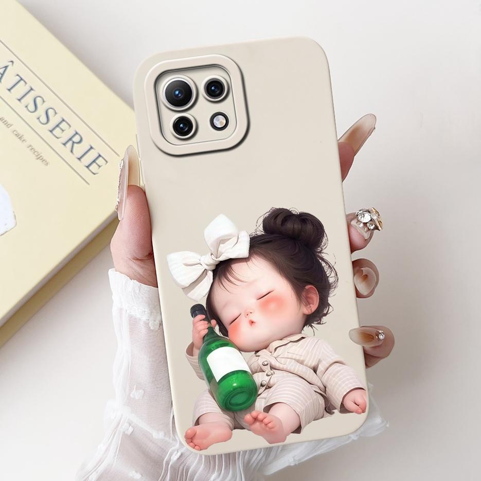 For Xiaomi Mi 11 Lite 5G Case Cute Cartoon Cover Shockproof Soft TPU Phone Case For Xiaomi Mi 11 Lite NE 5G 11Lite Mi11Lite Bags