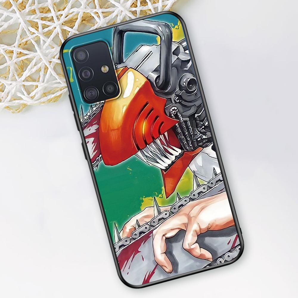 Chainsaw Man Case for Samsung Galaxy A52 A12 A53 A51 A32 A21s A22 A31 A72 A02s A13 5G A11 A41 A03s Silicone Phone Cover Anime