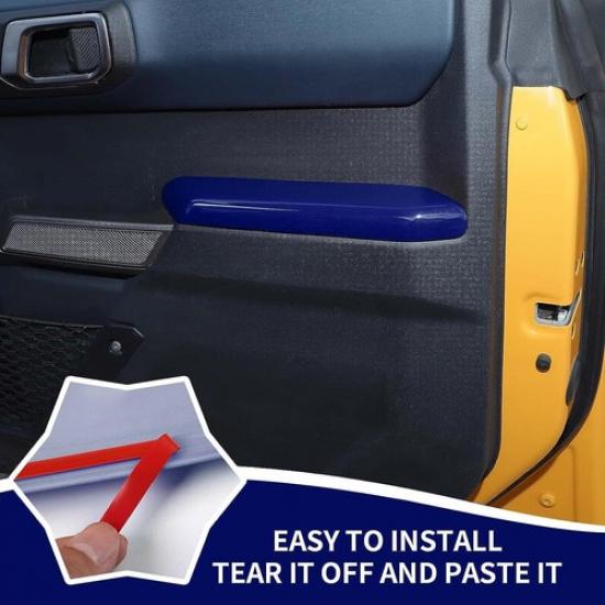 Blaue Innen Türgriff-Panel-Zierleisten Zubehör für Ford Bronco -25