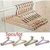 5 PCS/Set Aluminum Alloy Clothes Hanger Adult Clothes Hanger Sliding Seamless Metal Clothes Hanger Wardrobe Storage Rack