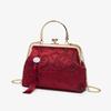 Red Bag Light Luxury Versatile Mother Wedding Bag Practical Messenger Handbag Mother-In-Law Wedding Bag