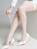Women Sexy Fishnet Thigh High Stockings Solid Color Nylon Wide-banded Over The Knee Long Socks Exotic Mesh Compression Socks