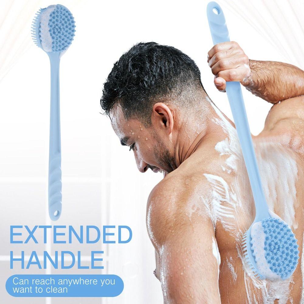 Anti Slip Shower Brush Soft Bristles Body Exfoliator High Quality Back Scrubber  Men and Women