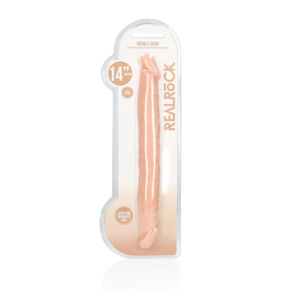RealRock - Double curved dildo - extra long 36cm
