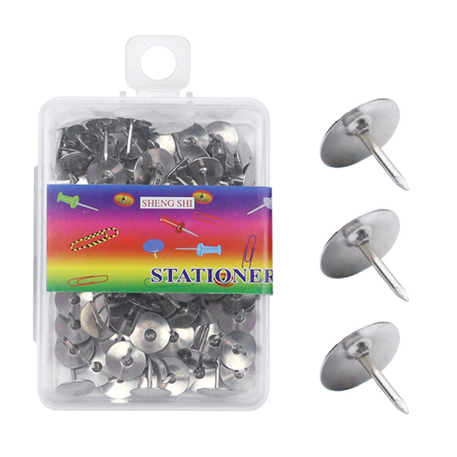 

100 Pcs Push Pins Thumb Tacks Decorative Pushpins Poster Pins Drawing Pins Notice Board Pins for Map Fabric Marking