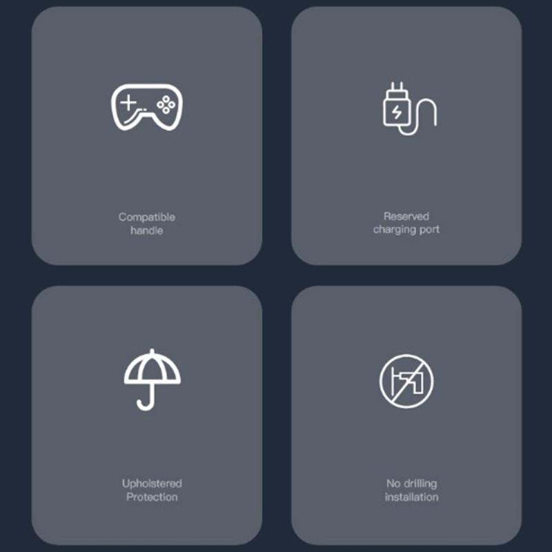 Controllers Wall Mount Holder Universal Wall Mount for Video Game Controllers&Headphones Storage Shelf Holder