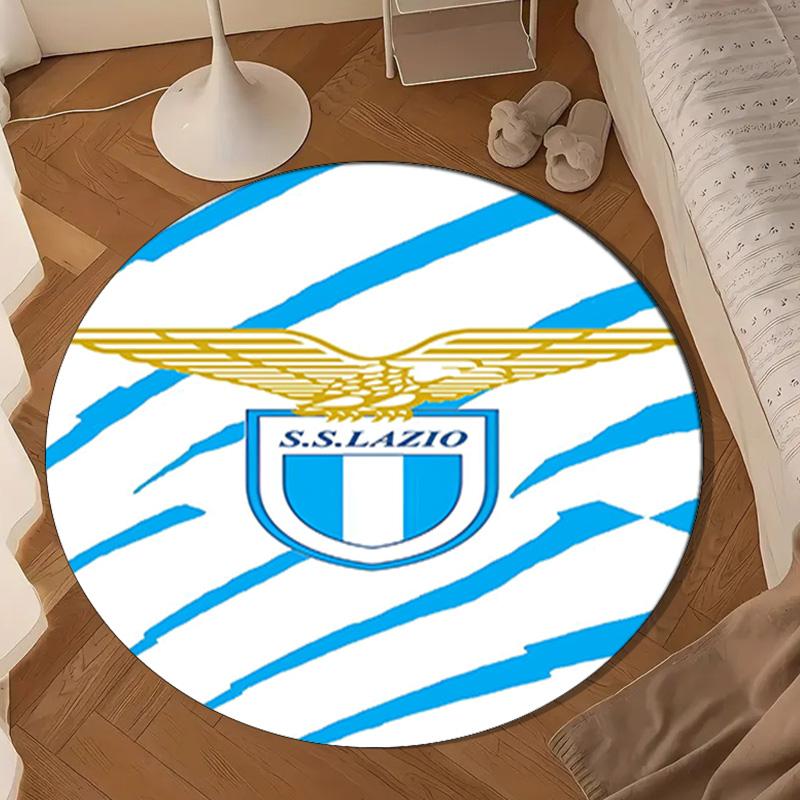 Lazio Football Club Emblem Round mat Home Decor, Chair rug For livingroom,Bedroom, doormat home decor Birthday Gift Christmas Gifts