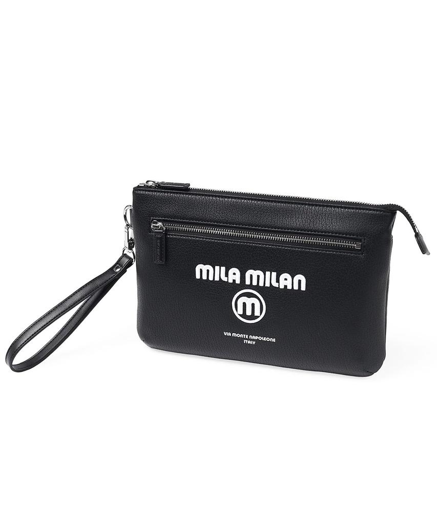 mila milan Pupurie Shoulder Bag [Mila Milan] Men's Bag/Clutch No.248111 (Black)