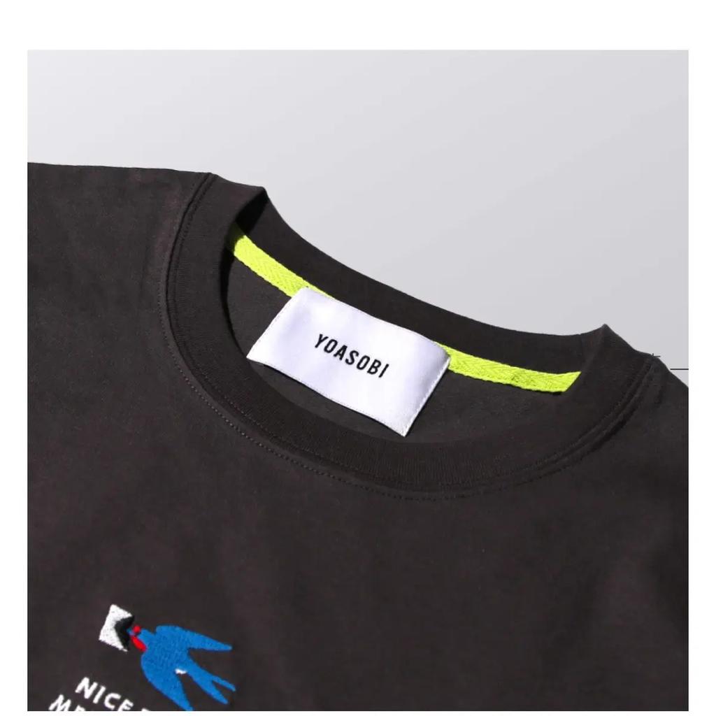 [New Product] [M] Yoa Consumption Swallow T-Shirt Light Black