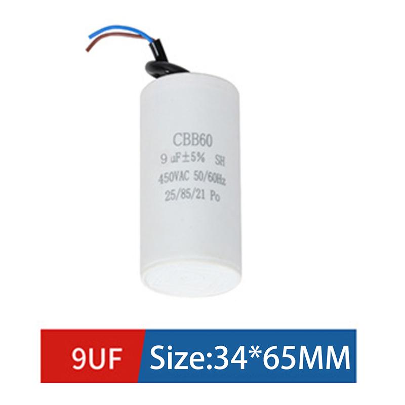 Cbb60 Motoranlaufkondensator Ac450V 3/4/5/6/8/9/10/12/14/15/16/18/20/25/30/40/45/50/60/70/80Uf Für Waschmaschine
