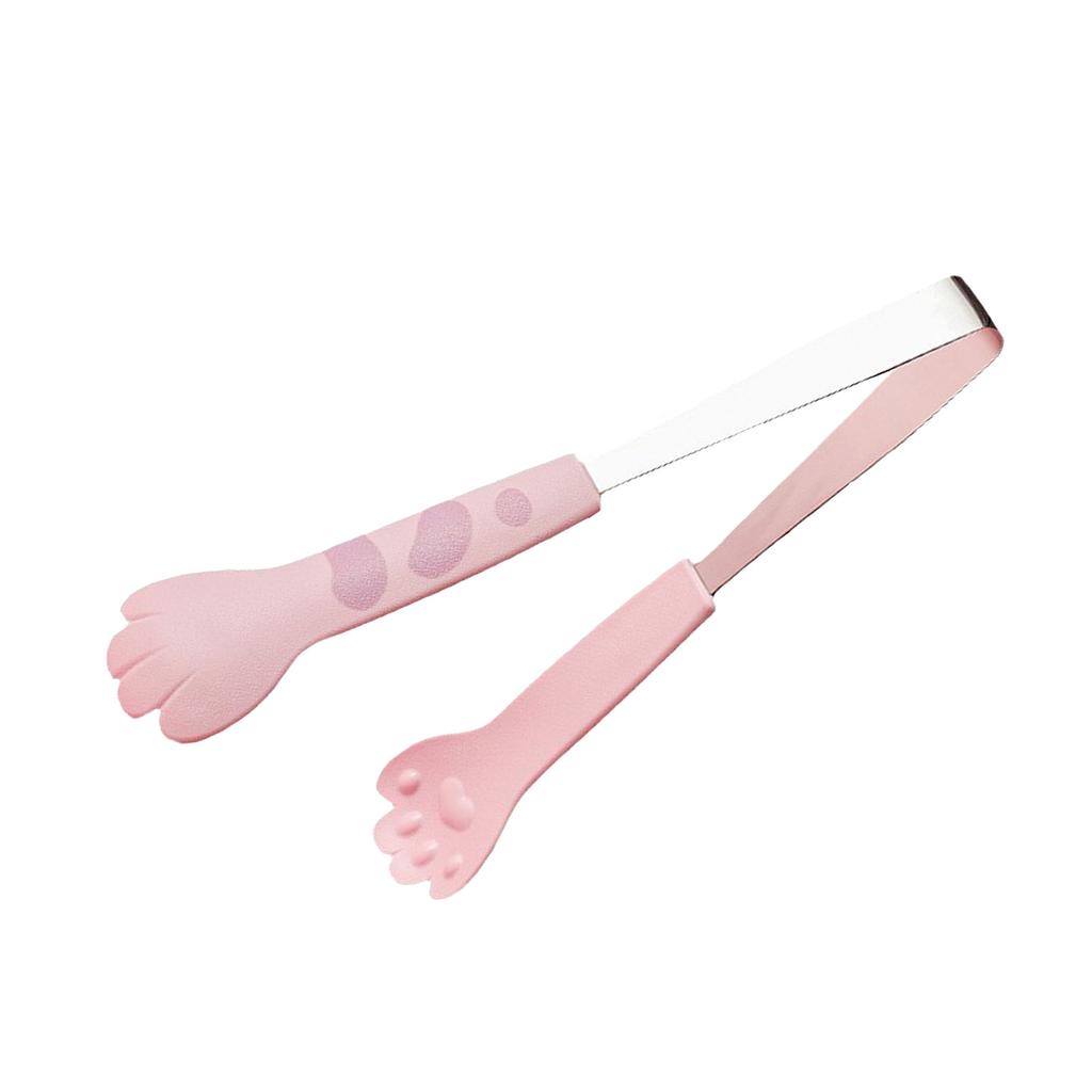 Cats Claw Food Tongs Stainless Steel Non Slip Comfortable Grip Bakery Serving Tongs Multifunctional Kitchen Tongs for Barbecue Bake Snack