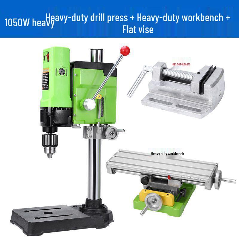 220V High-Precision Mini Drill Press for Woodworking and Industrial Use