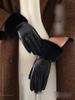 Touchscreen Velvet Windproof and Cold Proof Otter Rabbit Fur Mouth Warm and Extended Suede Women Autumn and Winter Gloves