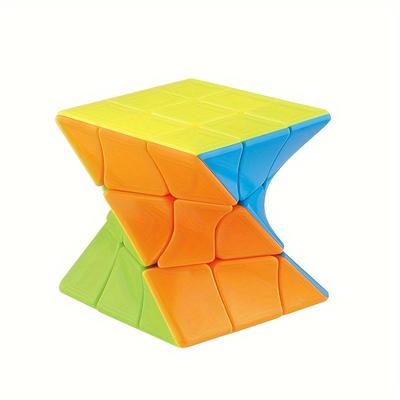 "Creative Challenge" Fanxin 3X3 Twisted Magic Cube - Engaging Puzzle & Relaxation Toy For Young People Interactive Games For Youth Relax Toy