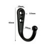 Heavy Duty Alloy Hooks With Screws Wall Mounted Hanging Hangers For Coat Towel Bags Cups Hook Home Storage Rack Holder
