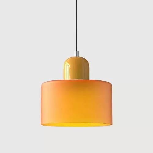 Vintage design kolorowy szklany zwis Nordic luksusowa restauracja dekoracja domu różowy pomarańczowy zielony biały zwis