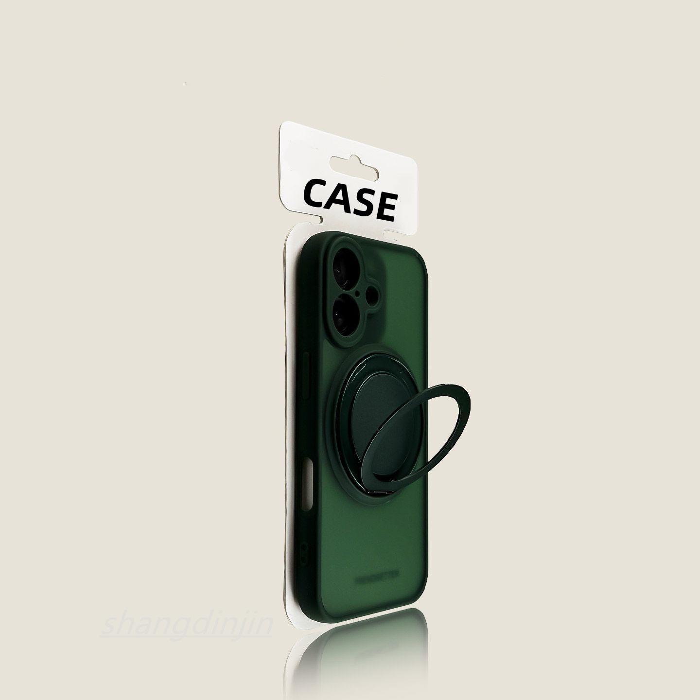 Luxury 360° Rotating Magnetic Holder for Apple iPhone 17/16 Pro Case, iPhone 15/14, Frosted Design iPhone 15 Plus