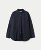 247Silijeu Oversized Oxford Shirt Dark Navy