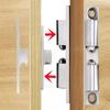 1pc Furniture Door Ball Latch Brass Double Roller Spring Ball Catch Latches Cabinet Closet Door Adjustable Tension Latch