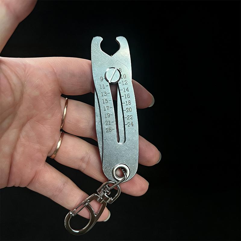 Portable Precision Thread Size Inspection Tool With Keychain Gauge Measuring Instrument For Easy Carrying And Quick Detection