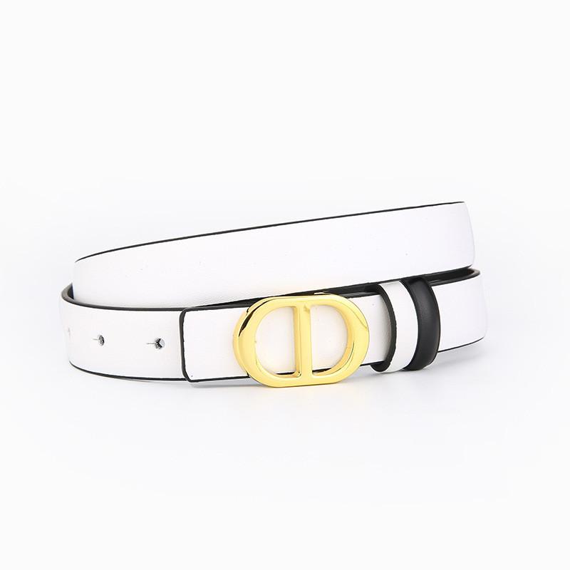 Genuine Leather Doublesided Belt For Women With Alloy Buckle For Casual And Office Wear