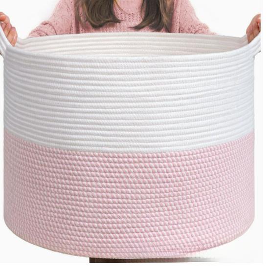 Handmade Wicker Woven Storage Baskets Dirty Laundry Decorative Organizers for Home Living Room Large Laundry Basket for Organizi