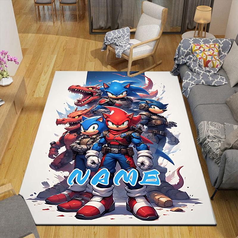 Custom 1Pc Sonic Adventure Team Sonic Rug Office Carpet Indoor Outdoor Entrance Doormat Nonslip Soft And Comfortable Living Room D2915335