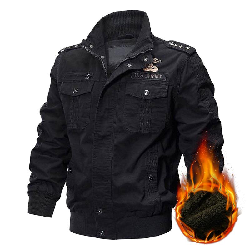 Men's Archon Special Forces Pilot Jacket Men's Jacket WWII Military Fan Tactical Denim Jacket