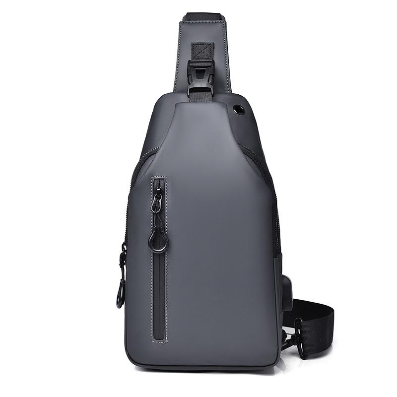 Men's Chest Bag Large Capacity Single-shoulder Crossbody Bag Casual Hanging Bag Waterproof Outdoor Travel Backpack Fashionable Men's Bag