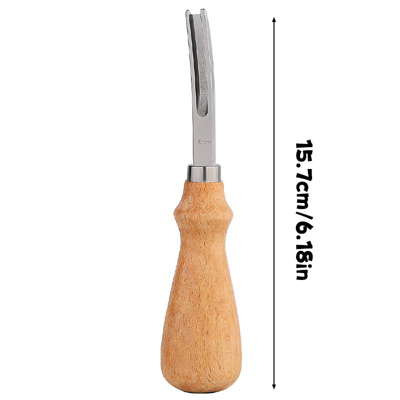 Fenrry 4/6/8/10mm Leather Edge Beveler Tool French Skiver Wide Mouth Leather Edge Bevelers Skiving Trimmer Crafting Tools