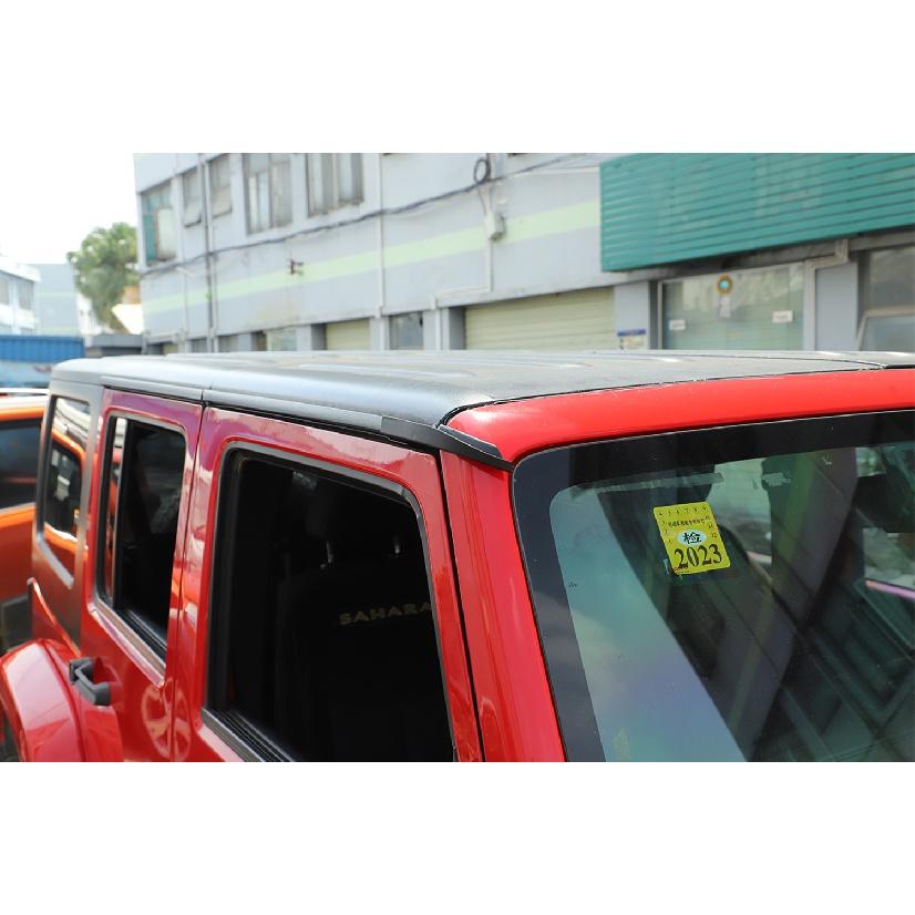 Roof Top Rain Gutter Extension Hardtop Rainwater Diversion Channel Guard for Jeep Wrangler JK 2011-2017 Car Exterior