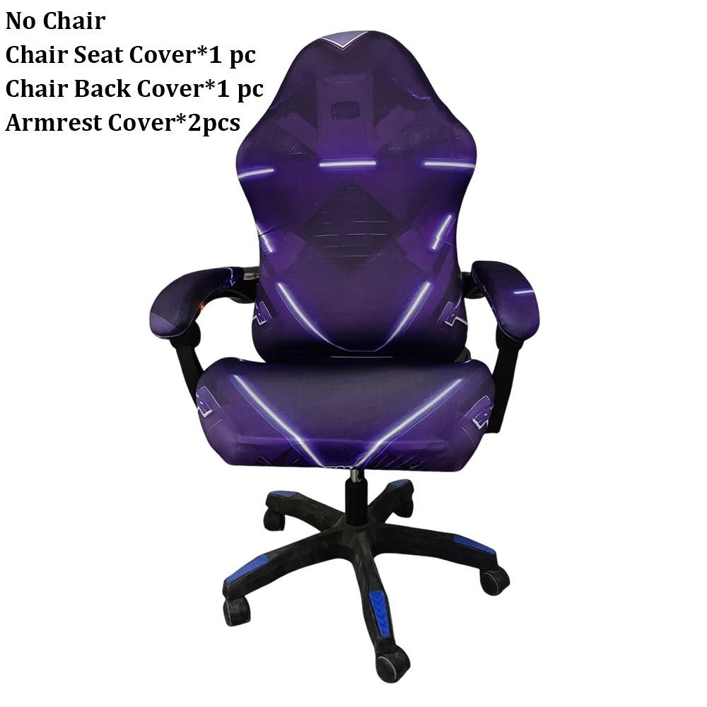 Breathable Slipcovers Stretchy Chair Cover Set Fashion Gaming Chair Covers  for Office Home